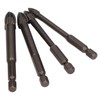 5Pcs Cross Tile Drill Bit Carbide Hex Shank Drills Bits