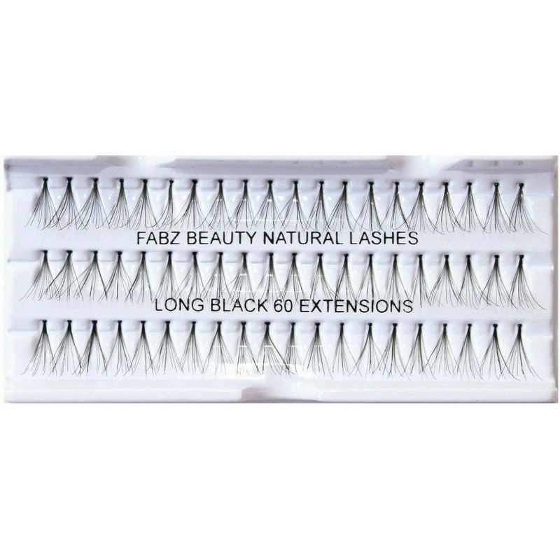 Individual False Eyelashes Flare Cluster Lash Extensions Knotted Lashes (Long