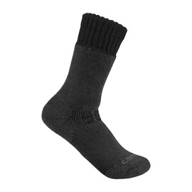 Carhartt Men's Heavy Synthetic Wool Blend Boot Socks, black
