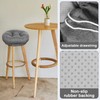 PRONOUS Dark Grey Bar Stool Seat Cushions, Round Stool Covers