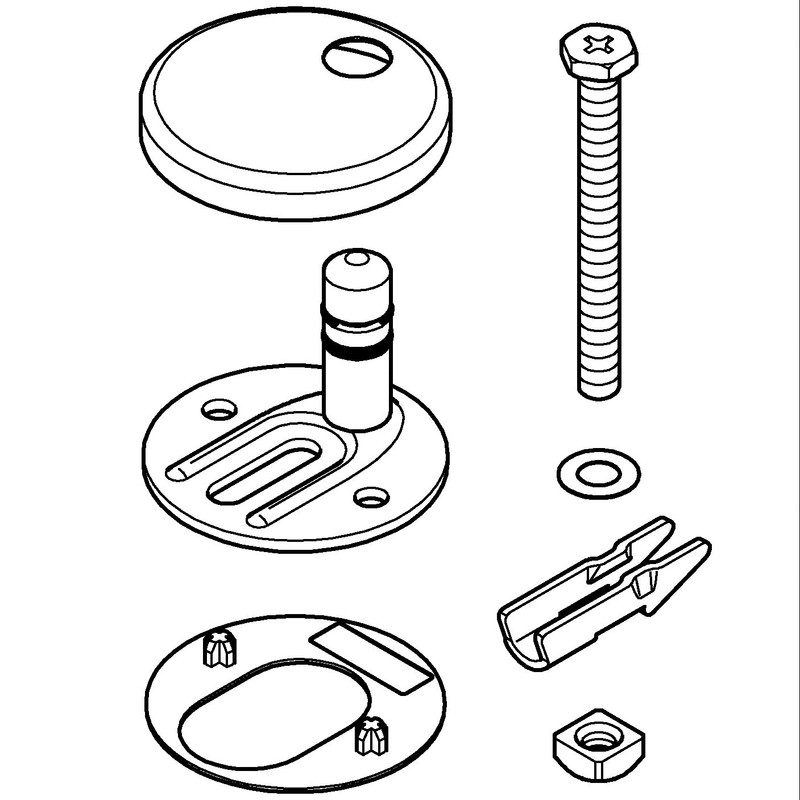 GROHE Mounting Kit for Construction Ceramic Toilet Seat and Lid
