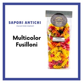 Sapori Antichi Pasta, Multicolor Fusilloni, 16-Ounce