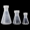 3 Pack Plastic Erlenmeyer Flask, Clear Scale Scientific Conical Flask