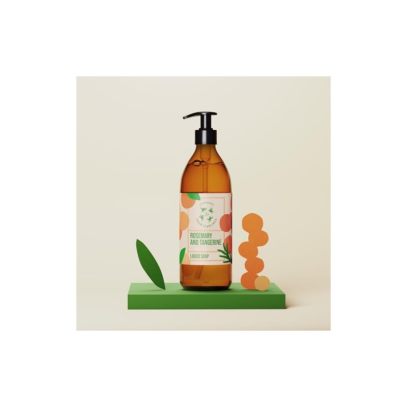 NATURAL LIQUID SOAP (Rosemary and Tangerine)