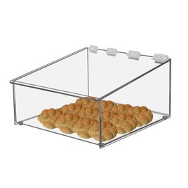 Cal-Mil 272 Classic Acrylic Food Bin, 10" Length x 10" Width x 5.5" Height, Clear