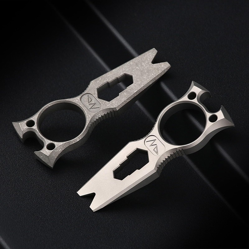 Hamans Pry Bar Multi Tool Titanium with Wrench Bottle Opener