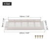 sourcing map 4Pcs Rectangle Ventilation Grille Aluminum Alloy Mesh Air