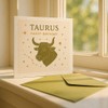 Taurus Zodiac Birthday Card - with Envelope