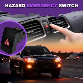 MEILICACY Car Emergency Hazard Light Switch Button for Honda Civic (2016 2017 2018 2019 2020 2021) Replace#35510-TBA-A01 Hazard Emergency Switch Button