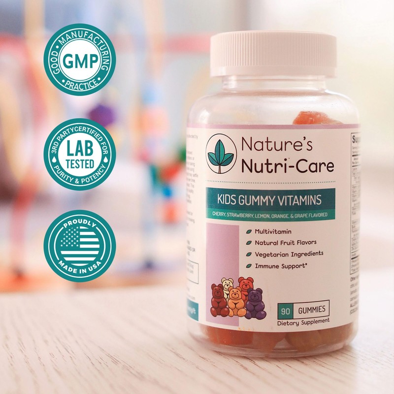 Nature's Nutri-Care Kids Gummy Vitamins - Kid Multivitamin Gummies with