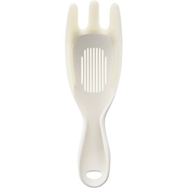 Marna K679W Extra Rice Sharpener (White) Rice Sharpener with Strainer Stock (Quick Draining/Gentle on Rice and Pot)