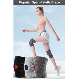 Knee Brace for Arthritis Pain and Support, Knee Brace for Meniscus Tear, Knee Braces for Knee Pain Women & Men, Knee Compression Sleeve for Knee Pain (Dark Grey)