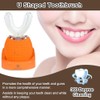 Cepillo de dientes ultrasónico en forma de U para adultos,
