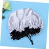 FOMIYES Satin Silk Sleep Cap Double Layer Night Sleeping Hat