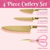 Paris Hilton Stainless Steel Knife Set with Jewel Shaped Handles
