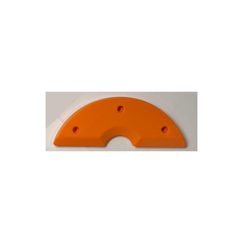 Century Tail Bone Style Skateboard Skid Plate, 6.0 inch (Orange)