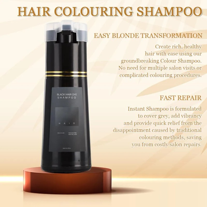 Champú Teñir Cabello Tinte Instantáneo