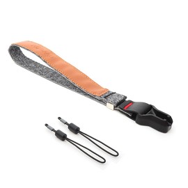 FEFUE Magnetic Buckle Hand Strap [Phone Wrist Strap] Designed for Camera Strap and Phone Strap, Adjustable Universal Wrist Lanyard (Grey)