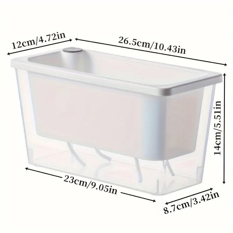 AIMALL Self-Watering Square Planter for Indoor Gardening, Balcony Vegetable Pot