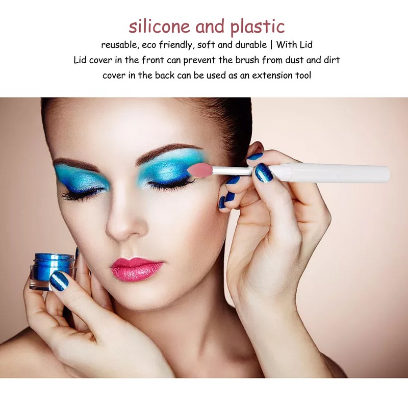 10Pcs Silicone Lip Brush Soft Reusable Dustproof Portable Multipurpose Lipstick