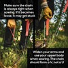 Nordic Pocket Saw 36 Inch Pocket Chainsaw with 50 Bi-Directional
