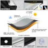 NUTKIT 96*100 CM Blackout Blind Suction Cup Curtain, 420D Waterproof