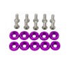 10-Piece M6 Car Fender Washer and Bolt Set for Bumper,