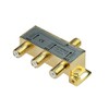 Monoprice Premium 3-Way Coax Cable Splitter - F-Type Screw, for