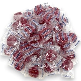 Individually Wrapped Fruit Gems Soft Candy Raspberry Flavor Only -1lbs, (16 Oz)