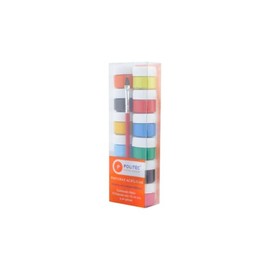 POLITEC Estuche surtido con 12 pinturas acrílicas de 0.3 fl oz más un pincel