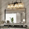 Torondo Modern Crystal Bathroom Vanity Light 4-Lights Gold Bathroom Light