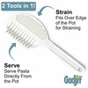 Gadjit Pasta Strain & Serve – Pot Strainer and Pasta