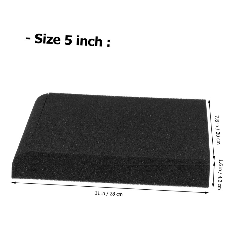 SUPVOX 2pcs High-density Speaker Isolation Pads Odorless Foam Cushion for