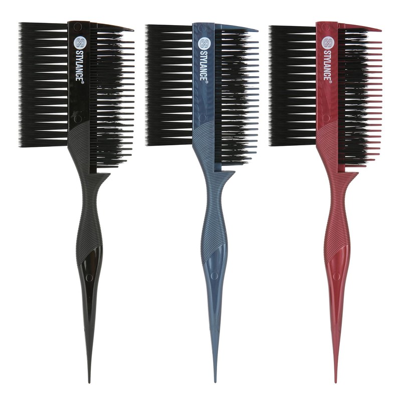 3 Pieces Hair Dye Brush Comb Set, Double Head Hair