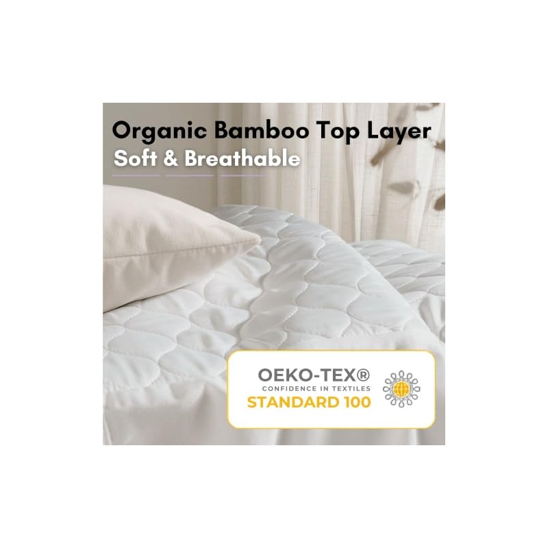 Organic Bamboo Incontinence Bed Pad, Double
