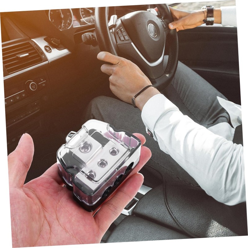 Alipis Amp Distribution Block Splitter Car Audio Accessories 2pcs Grounding