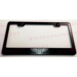 Unbranded Laser Engraved Etched Bentley Stainless Steel Finished License Plate Frame
