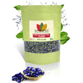 Organic Butterfly Pea Flower Tea, 2.12oz (125+ cups) | Loose Leaf Herbal Tea | Dried Butterfly Pea Flower | Natural Blue & Purple Food Coloring | Rich Source of Antioxidants | Caffeine (2.12 oz(60g.))