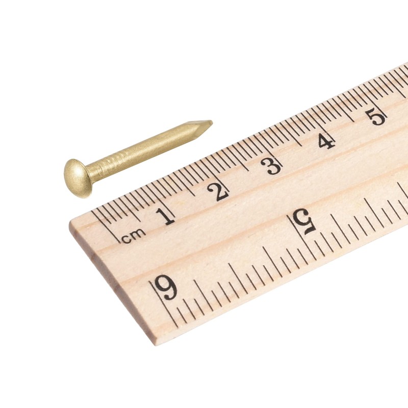 sourcing map Small Tiny Brass Nails 2.8x25mm for DIY Decorative