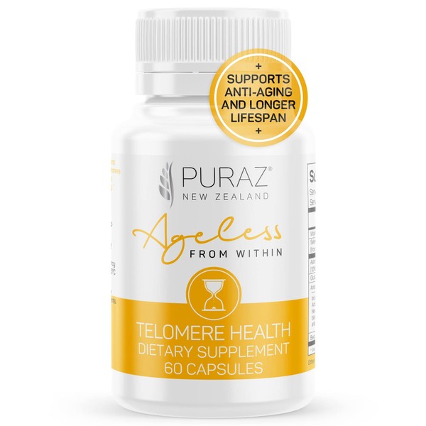 Telomere Supplements w/Potent Astragalus Root Extract and Collagen | Superior