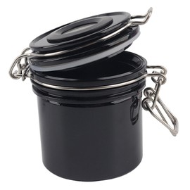 Perfeclan Wimpernkleber-Aufbewahrungstank, Wimpernpfropfungszubehör mit Temperatur- und Feuchtigkeits-Wimpernverlängerungswerkzeug für die Wimpernverlängerung, Schwarz