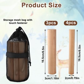 Lyreh Buck Rattle Call, Deer Call Rattle Bag with Drawstring and Touch Fastener Realistic Bucks Deer Rattling Easy-to-Use Hunting Accessories for Simulate Whitetail Sound