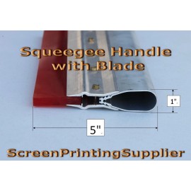 Gold-Up 8" Screen Printing Squeegee -Aluminum Handle with 65 Single Duro Blade