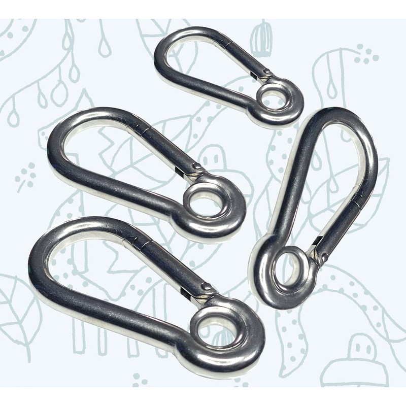 Spring Snap Eyelet Hook 316 Marine Stainless Steel Climbing Locking
