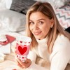 48 Sets Valentine's Day Disposable Coffee Cups with Lids and