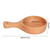 Wooden Bowl with Handle Noodle Bowl for Salad Fruit Soup