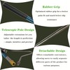 Wamlet 22"~64" Snake Grabber Hook Reptile Rattle Series Pick-up Handling