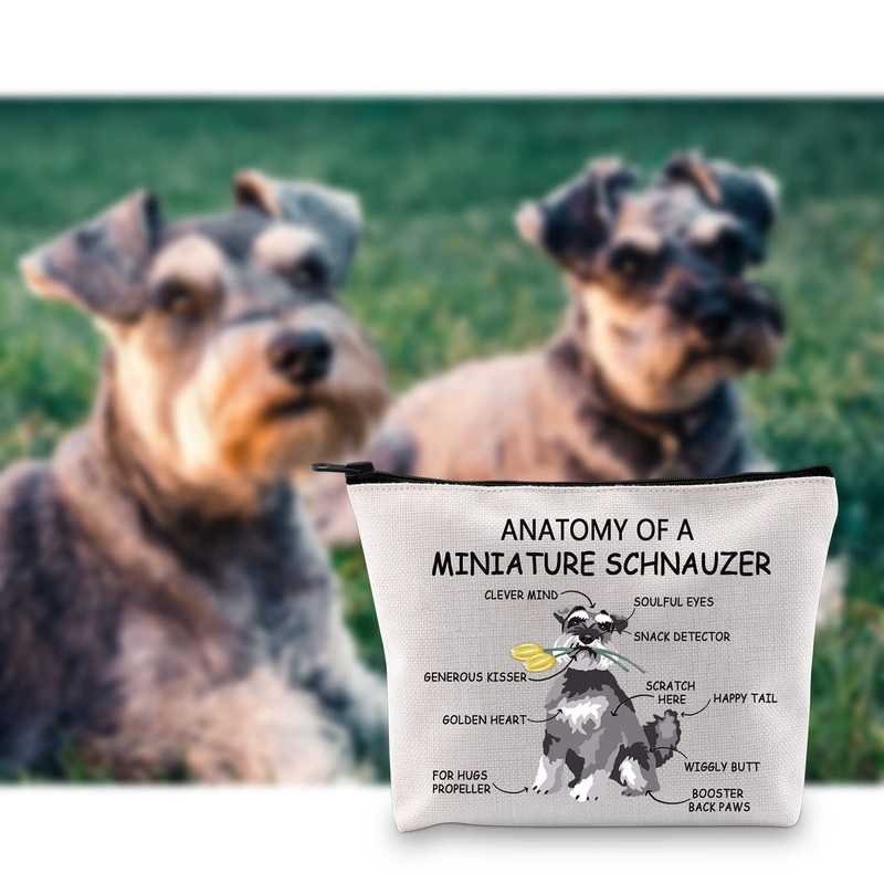 Miniature Schnauzer Dog Lover Gift Anatomy of A Miniature Schnauzer