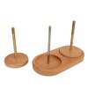 Double Yarn Holder Detachable Rotatable Large Capacity Yarn Ball Stand