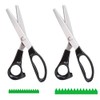 2 Pack Pinking Shears for Fabric, YIFARUBE Stainless Steel Dressmaking